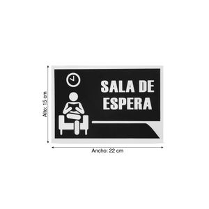 Señal Sala de Espera 22x15cm Werken