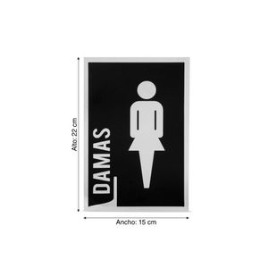 Señal Baño Damas 22x15cm Werken