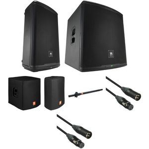 Kit JBL EON715 / EON718S con cubiertas, poste y cables