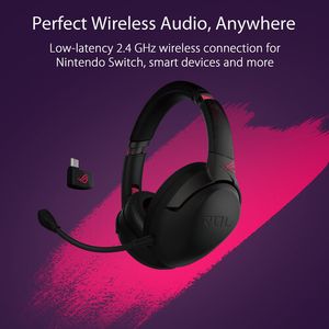 ASUS Republic of Gamers Strix Go 2.4 Auriculares de juegos inalámbricos (Electro Punk)