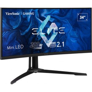 ViewSonic Elite XG341C-2K Monitor para juegos ultrapanorámico curvo de 34&quot; 1440p HDR 200 Hz