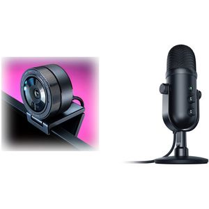 Razer Kiyo Pro Webcam y Seiren V2 Pro USB Microphone Kit de transmisión en vivo