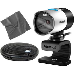 Kit de cámara web Microsoft LifeCam Studio y micrófono para conferencias UB1