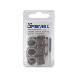 Banda de lija 1/2" grano 60 x 6 unidades