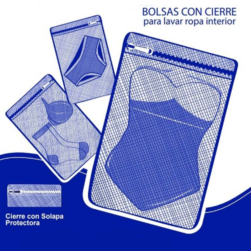 Bolsa c/cierre p/lavar ropa interior Pack 3 unid - Promart