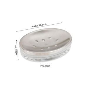 Jabonera Acrox Transparente