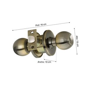 Cerradura para baño Bronce Antiguo