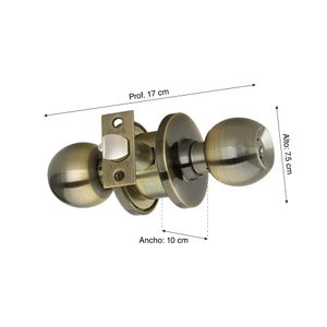 Cerradura para dormitorio Bronce Antiguo