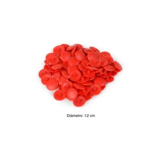 Tapa para tornillo a presión Roja x 100 unidades