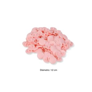 Tapa para tornillo a presión Rosado Bebé x 100 unidades