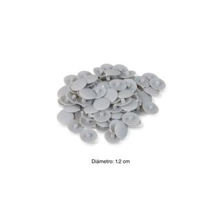 Tapa para tornillo a presión Gris Claro x 100 unidades