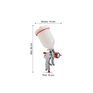 Pistola profesional de gravedad T:600ml B:1.4mm