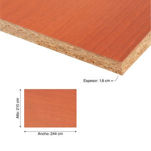 Tablero de Melamina Duratex 7x8D 18mm Cedro