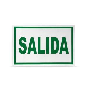 Señal de Salida Base con Fotoluminiscente 20x30cm