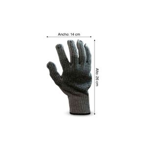 Guante de hilo con puntos PVC