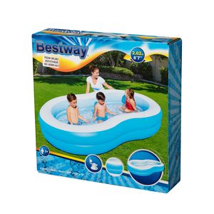 Piscina Inflable Ovalada Bestway Big Lagoon 544L 262x157x46cm Azul