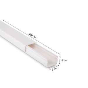 Canaleta sin adhesivo 20x12mm