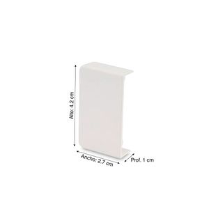 Accesorio Tapa Final 40x25mm