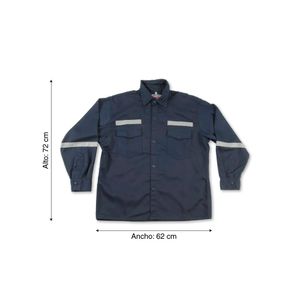 Camisa Drill Tec Azul Talla: Extra Large