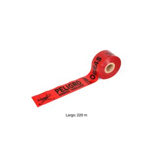 Rollo de cinta de peligro Rojo 220 metros