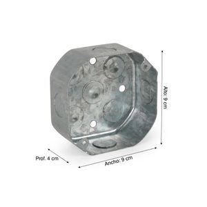Caja Octogonal Semipesada Metal 1/2" Jormen