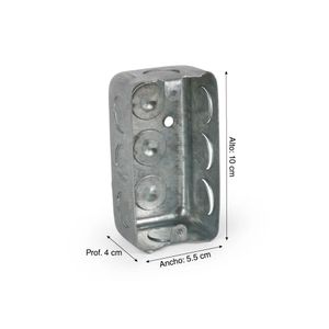 Caja de paso Rectangular Semipesada 1/2"