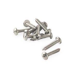 Tornillo de cabeza Pan Acero Inoxidable 10mm x 1" - 10u