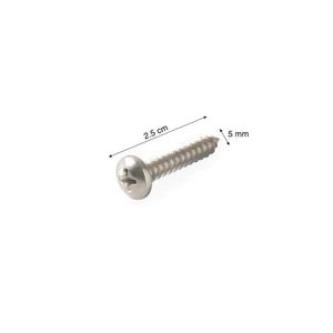 Tornillo de cabeza Pan Acero Inoxidable 10mm x 1" - 10u