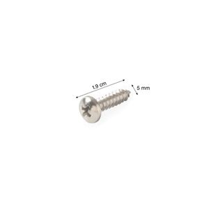Tornillo de cabeza Pan Acero Inoxidable 10mm x 3/4" - 10u