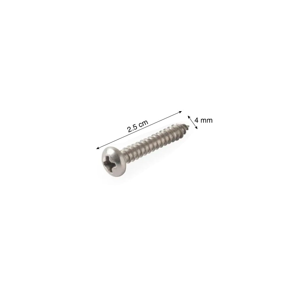Tornillo Phillips De Acero Inoxidable De Cabeza Plana De 4,8 X 90 Con 50
