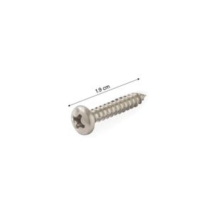Tornillo de cabeza Pan Acero Inoxidable 8mm x 3/4" - 10u