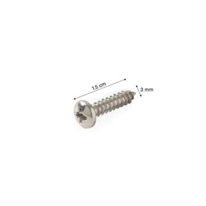 Tornillo de cabeza Pan Acero Inoxidable 6mm x 5/8" - 10u