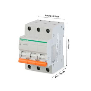 Interruptor termomagnético Easy 9 MCB 3x25A