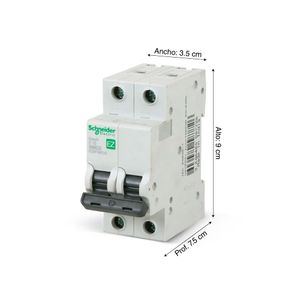 Interruptor Termomagnético Easy9 MCB 2x10A