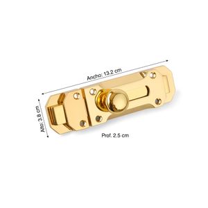 Picaporte zincado Oro 4"