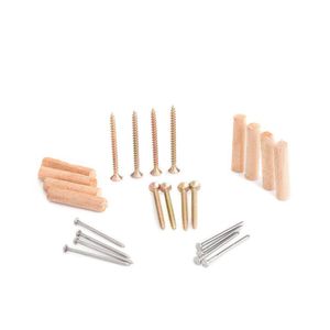 Kit instalación de puertas con tarugo madera x 8 unidades