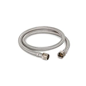 Tubo de abasto 1/2" x 1/2" x 1 metro Acero trenzado