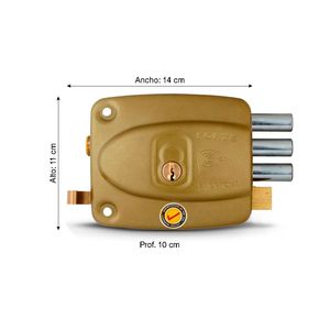 Cerradura de 3 golpes BK333