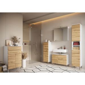Armario Bajo de Baño Brandon 1 Cajón 2 Puertas