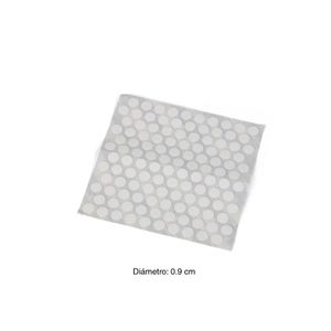 Tapa para tornillo autoadhesiva Blanca 9 mm