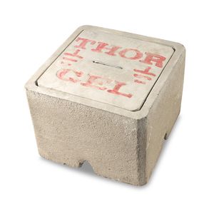 Caja para puesta a tierra de concreto