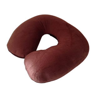Almohada Cojin Para Cuello En U Con Bolitas Viscoelásticas Marrón