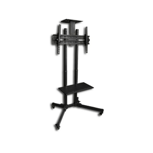 Rack Pedestal Movil Con Repisa Led 37 - 70 Pulgadas Batblack