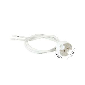 Socket dicroico para MR16 + 10cm de cable