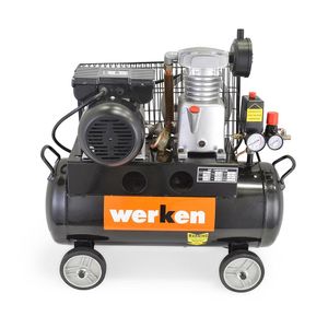 Compresora 0.75 HP con faja 30 litros Werken