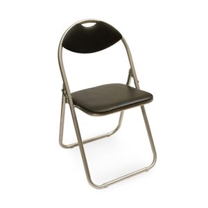 Silla plegable de reunión Negra