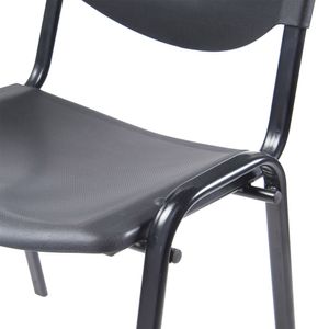 Silla fija para visitas Negra