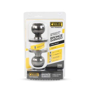 Cerradura para dormitorio Bronce Quemado
