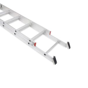 Escalera Telescópica Aluminio 16 pasos