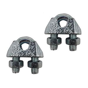 Grampa para cable 1/8" 2 piezas